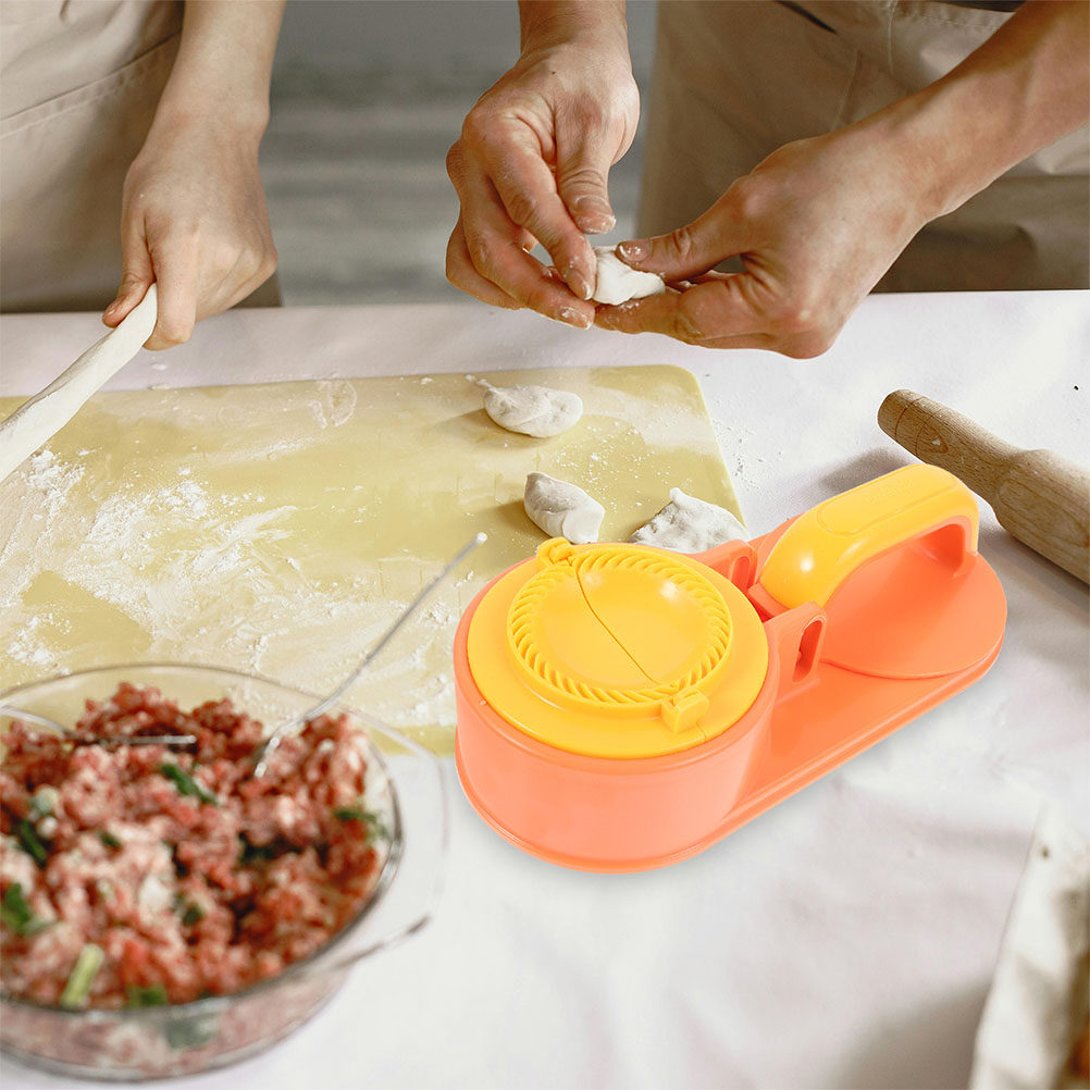 Dumpling Press Set - Teigpresse für Teigtaschen, 2-teiliges Set, ergonomisches