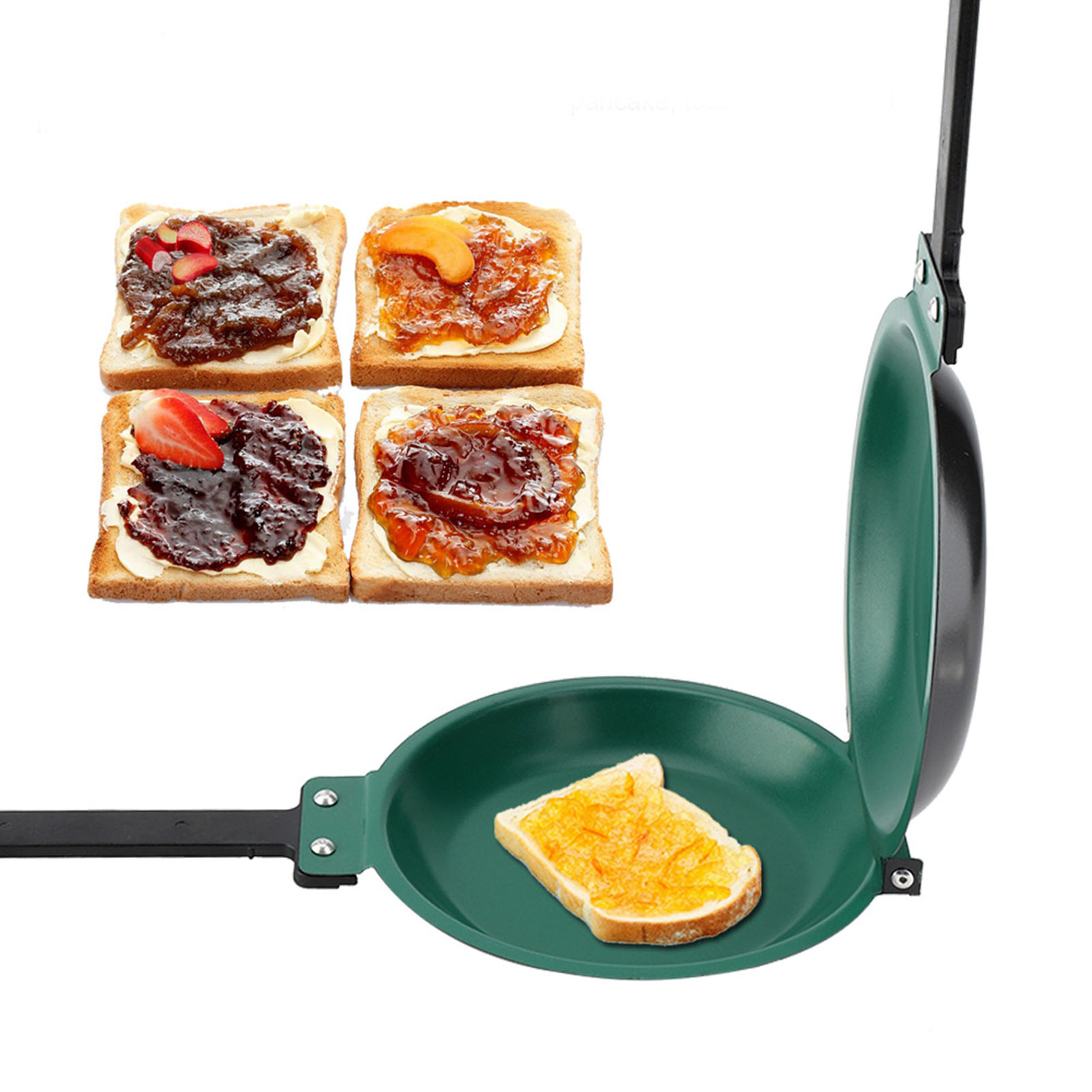 Mini Pancake Griddle - Doppel Seite Titan Stahl Beschichtung Bratpfanne