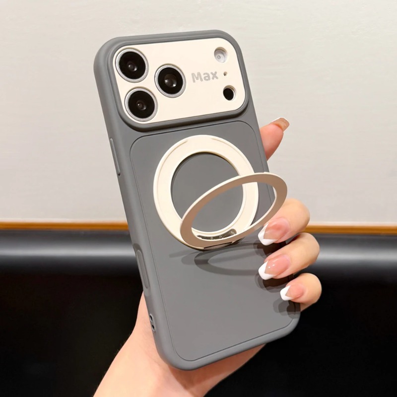 Taco Stand Holder - Magnetische Handyhülle mit Mattiertem Kontrastfarben-Design für