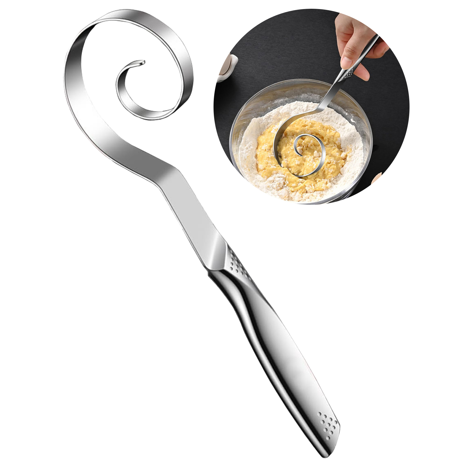 Tragbarer nahtloser Teigquirl  – Danish Pancake Pan Bewertung und Preis